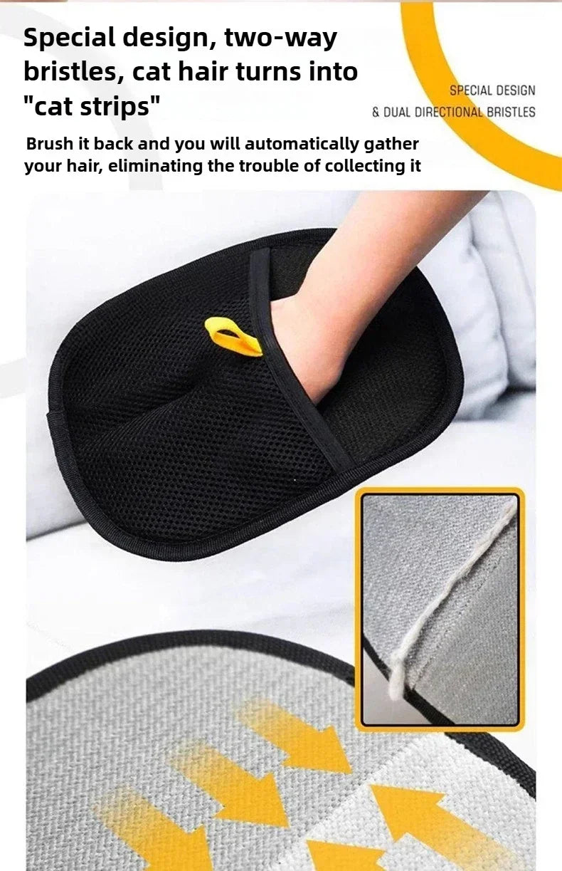Pet Hair Removal Gloves Depilation Brushing Tools For Dog Cat Cleaning Soft Grooming Brush Efficient Hair Remover From Clothes