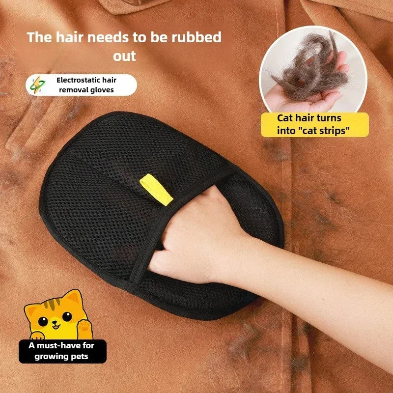 Pet Hair Removal Gloves Depilation Brushing Tools For Dog Cat Cleaning Soft Grooming Brush Efficient Hair Remover From Clothes