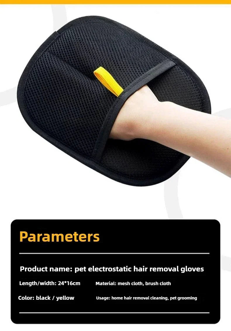 Pet Hair Removal Gloves Depilation Brushing Tools For Dog Cat Cleaning Soft Grooming Brush Efficient Hair Remover From Clothes