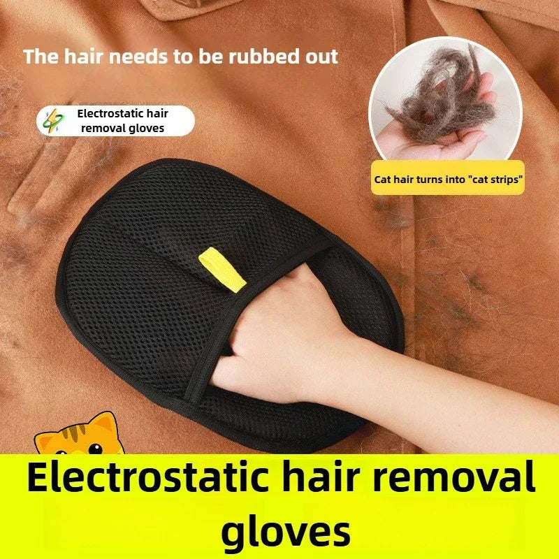 Pet Hair Removal Gloves Depilation Brushing Tools For Dog Cat Cleaning Soft Grooming Brush Efficient Hair Remover From Clothes