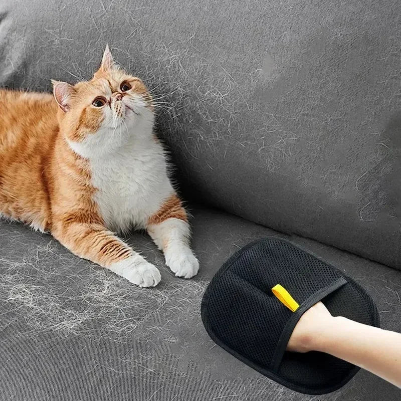 Pet Hair Removal Gloves Depilation Brushing Tools For Dog Cat Cleaning Soft Grooming Brush Efficient Hair Remover From Clothes